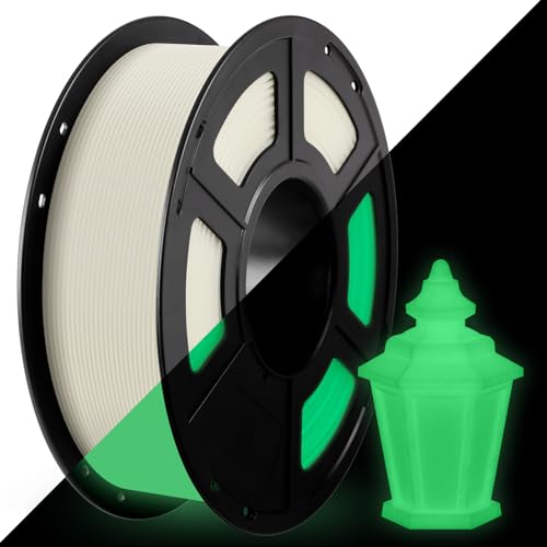 ANYCUBIC PLA Leuchtet Filament, Glow In The Dark Filament, Intelligente Identifikation, 120 Minuten durchgehendes Leuchten, 1KG Spule PLA für 3D Drucker, Grün im Dunkeln Leuchtend PLA Grün i