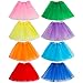 Mezchi 8 Pack Tutu Skirts for Toddlers Girls, 3 Layer Tutu Dress Up for Little Girls, Princess Multicolor Tutu for Baby Kids, Party Favor, 8 Colors