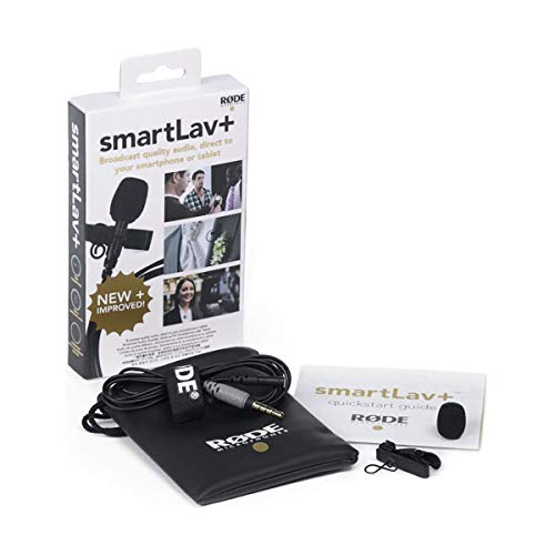 Rode Smartlav+ Lavalier Microphone For Smartphones, Bundle With 20' Trrs Extension Cable, Sc3 3.5Mm Trrs To Trs Adaptor #TOP7