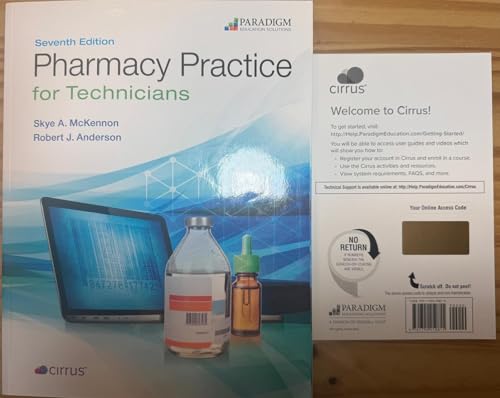 Pharmacy Practice for Technicians: Text (Pharmacy Technician)