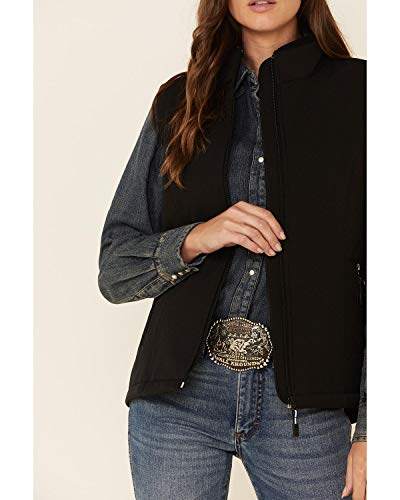 Roper Women's Softshell Bonded Fleece Lined Vest Black Medium #TOP1