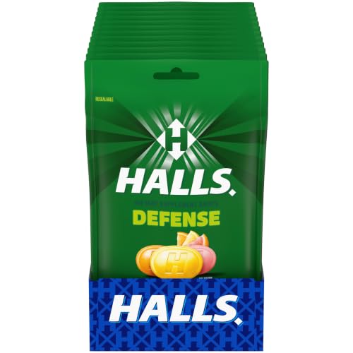 HALLS Defense Assorted Citrus Vitamin C Dietary Supplement Drops 360 ct