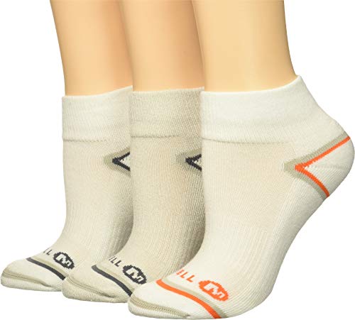 Image of Merrell Men's and Women's Wool Everyday Hiking Socks - 3 Pair Pack - Cushion Arch Support & Moisture Wicking