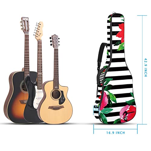 Sac de guitare acoustique abstrait coloré musical de 1 cm d’épaisseur rembourré étui de guitare étanche housse de… - Les Beatles, Paul McCartney, John Lennon, RIngo Starr, George Harrison Sac de guitare acoustique abstrait coloré musical de 1 cm d'épaisseur rembourré étui de guitare étanche housse de… – Image 6