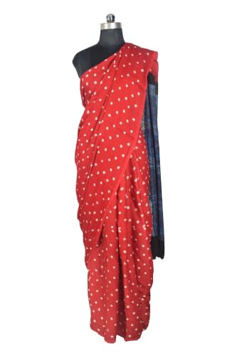 Ethnics of Kutch ajrakh print silk saree – image 3