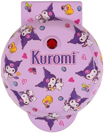 Uncanny Brands Hello Kitty Kuromi Mini Waffle Maker – Cook With Your Favorite Bunny Character