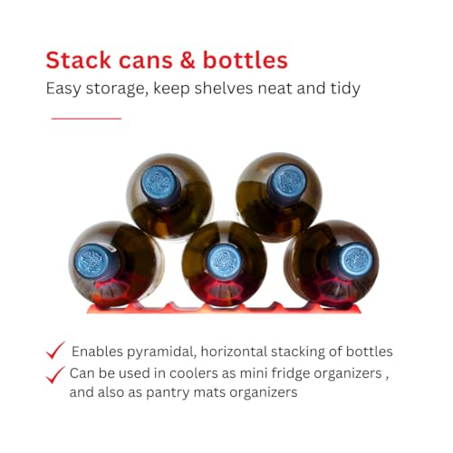 Cooks Innovations Drink Organizer for Fridge, Soda Can Refrigerator Organizers and Storage, Beer-Wine-Water Bottle Holde - Additional View