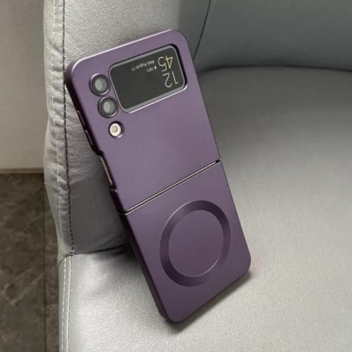 Coque Samsung Z Flip 5 mate et magnétique : l'élégance d'un étui ultra-fin violet