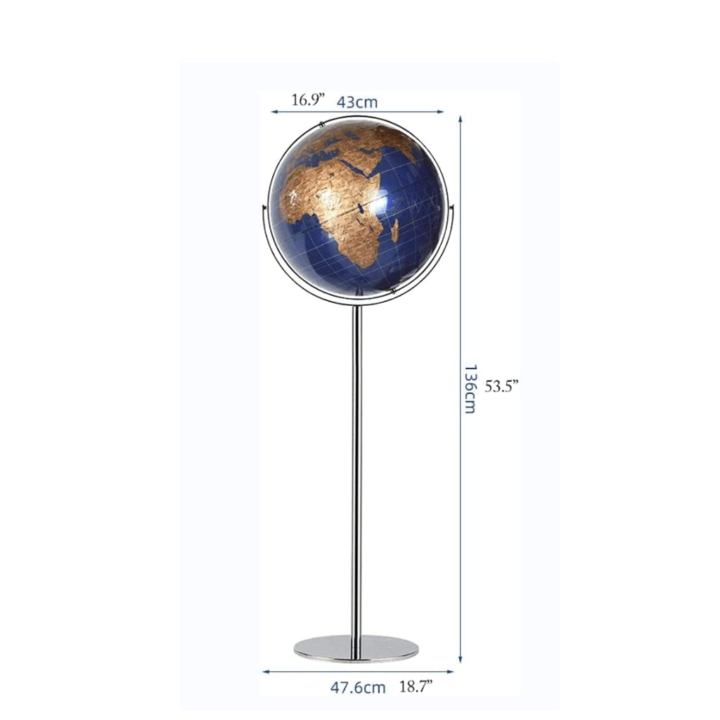 Globo terrestre, Decorazione for La Casa, Marcatura Di Testo Chiaro(E)
