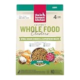 The Honest Kitchen Puppy Whole Grain Chicken & Superfoods Whole Food Clusters, Vet Crafted Human Grade Dry Dog Food for Puppies, Supports Brain & Eye Health, Healthy Growth & Digestion, 4 lb Bag