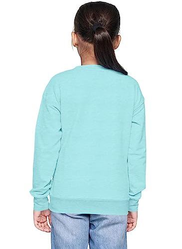Cloth Theory Girls Cotton Crew Neck Regular Sweatshirt (SWSGL21_4_Mint 5-6 Years_Mint_5 Years-6 Years) - Image 2 thumbnail