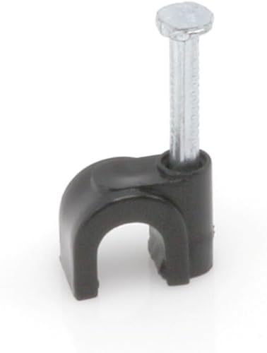 Miniatura 3 de THE CIMPLE CO Clips para cables, 100 unidades, gestión de cables para interiores y exteriores, clips de alambre de 14 pulgadas para cable coaxial,