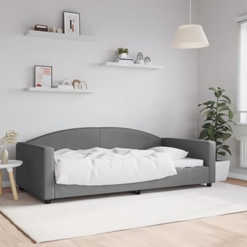 Festnight Tagesbett Einzelbett Schlafsofa Polsterbett 100x200 cm Bettsofa Schlafsofa Funktionsbett Jugendbett Kinderbett Gästebett Bettsofa Stoff...