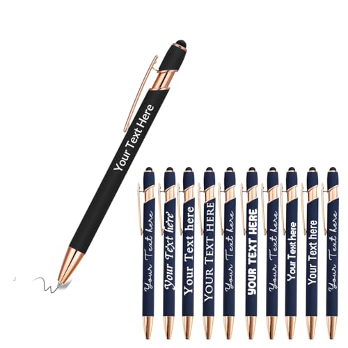 Jishiletao Canetas personalizadas a granel com nome ou citações inspiradoras, canetas personalizadas