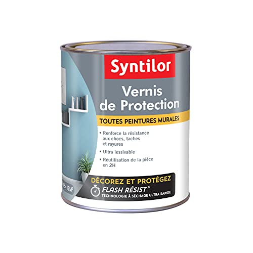 Syntilor - Vernis De Protection Toutes Peintures Murales Incolore Satiné 1L