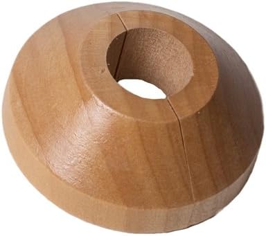 Merriway BH01933 (2 Pcs) Wooden Radiator Pipe Rose, Maple For 15mm Pipes - Pack of 2 Pieces, Klein