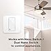 Aeotec WallSwipe, Zwave Switch Wall Panel Controller with Slider for Dimmer Switches, Curtain Blinds, Appliance, built-in PIR sensor to Read Gestures, works with all Nano Range products