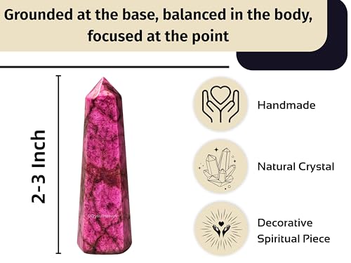 Image of Certified Cobalt Calcite Crystal Tower Obelisk Point For Chakra, Healing And Balancing - Aaa Grade Original Certified Gemstone Agate For Reiki Meditation Yoga Spiritual (2-3 Inches)