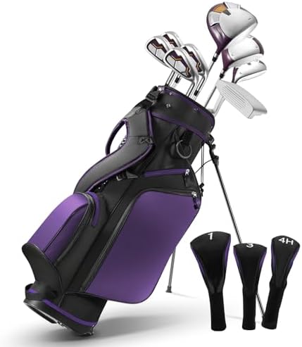 Golf Clubs Womens Golf Clubs Golf Club Set with Head Cover Stand ...