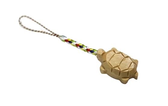 Amazon.co.jp: [いち藤] つげ根付 亀 （紐：五色） キーホルダー