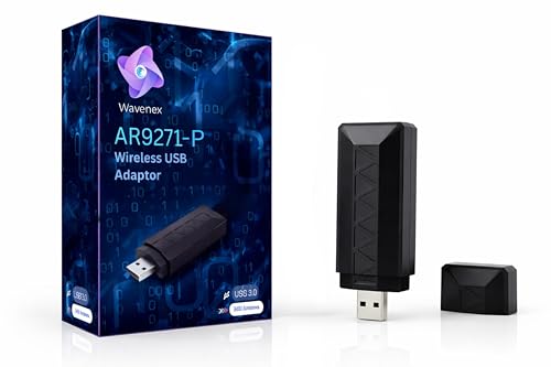 Image of Atheros AR9271-P Portable Version 150Mbps Built-in 3dBi Antenna Wireless USB WiFi Adapter for Windows 10 /11 and Kali Linux (Monitor Mode and Packet Injection Supported)