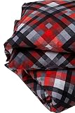 Friends at Home 180 Gram Cotton Heavyweight Flannel Duvet Cover Sets (Grey/red/Black, Queen)