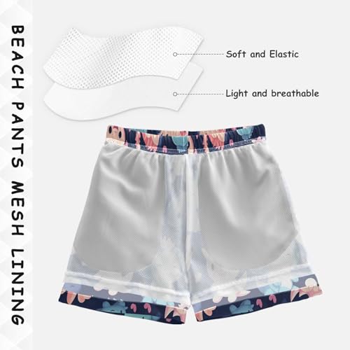 Swimming Clothes for Boys, Toddler Swim Trunks 2t, Cute Animal Axolotl4