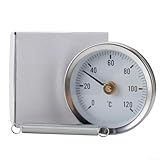 *La longueur du ressort lorsqu'il n'est pas étiré est de 6,5 cm. Les thermomètres pour tuyaux s'adaptent à tous les tuyaux standards.