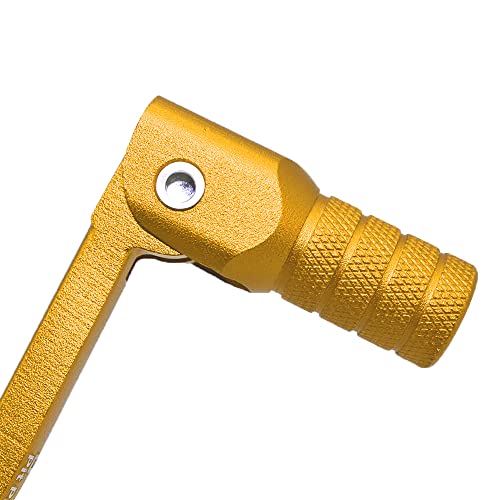 Image of CNC Aluminum Motorcycle Gear Shifter Lever, Foldable Gear Shift Lever Fits for 50cc 110cc 250cc Dirt Pit Monkey Bike Motorcycle ATV Quad Accessories Parts (Golden)