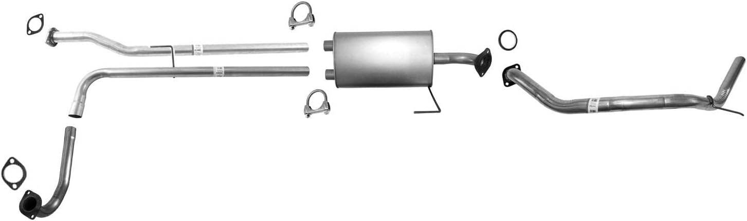 Replacement Parts for Muffler Tail Pipe Exhaust System for Nissan Titan 2007 2008 2009 2010 2011 2012 2013 2014 2015 with the Standard 139.8 Inch Wheelbase