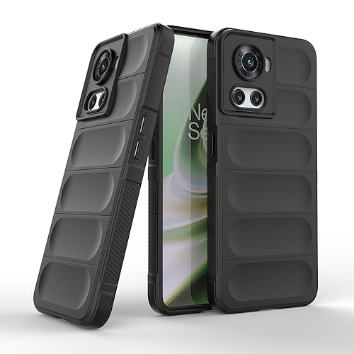 Image of Back Cover for OnePlus 10R 5G | Full Camera Protection | Liquid Silicon Case | Flexible Bumper Case for OnePlus 10R 5G (Black)