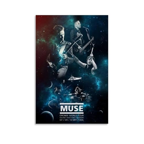 KTTTA Poster de personnage de muse-band créatif, art moderne, décoration murale, peinture à l'huile vintage, impression design, affiche, portrait, art, impression, dessin, art mural, moderne, pop,
