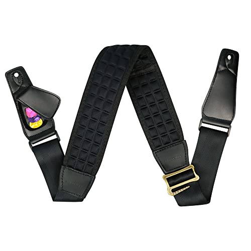 adorence Sangle de guitare basse avec support de médiator – Sangle rembourrée avec double boucles réglables pour guitare… - Les Beatles, Paul McCartney, John Lennon, RIngo Starr, George Harrison adorence Sangle de guitare basse avec support de médiator – Sangle rembourrée avec double boucles réglables pour guitare… – Image 8
