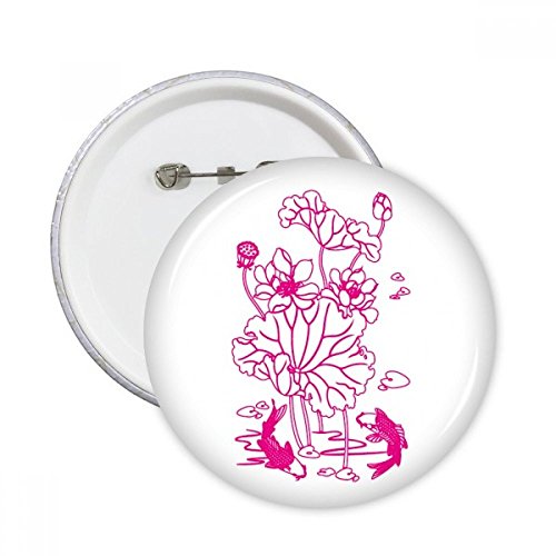 Badge fleur de lotus et motif nature pour accessoiriser un sac ou une veste