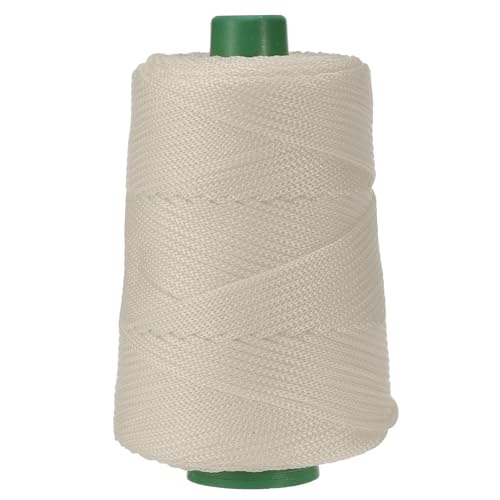 YELARXI Polyester Macrame Cord, 3mm x 219 Yards Polypropylene Macrame Cords Braided Craft Crochet Bag Rope Yarn Fit for DIY Wall Hangers Hats Purses Rug Knitter - (Dark Beige)