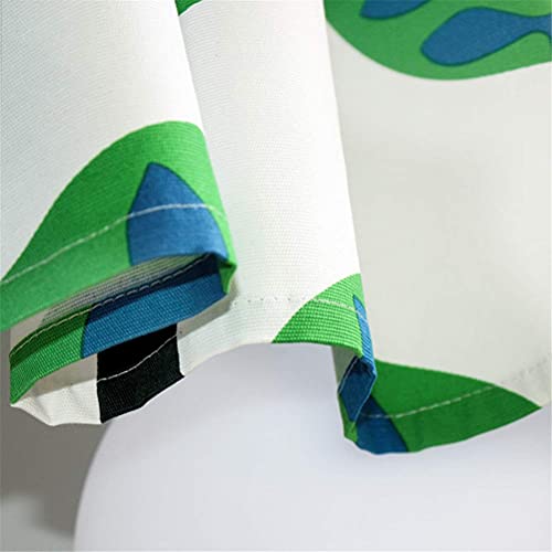 Cenefa de cortinas de 140 cm con diseño de plantas para ocultar el desorden en armarios 7
