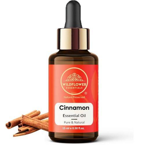 Image of Cinnamon Essential Oil for Skin & Diffuser- Cinnamon Oil, Aromatherapy and Candles, DIY Soap Making Scents 15ml (0.5 oz)