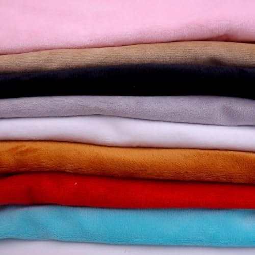 Tissu minky hypoallergénique en polyester pour patchwork