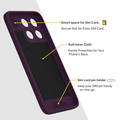 Image of Back Cover | MagFit Ring Design (Non-Magnetic) | Shockproof Case | Anti-Slip Grip | Raised Camera Edges | Slim Protective Case for Motorola Moto Edge 70 Fusion 5G (Purple)