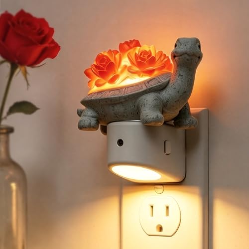 Lámpara de noche LED con sensor, diseño de tortuga 3D