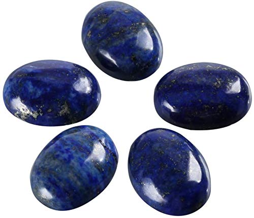 Image of REBUY Lapis Lazuli (Lazwart) Gemstone 11 Ratti, Lab Certified Natural BIg Size