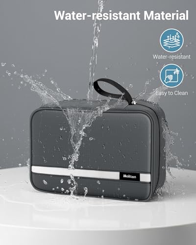 Image of Maliton Toiletry Bag for Men & Women Travel Toiletry Bag Hanging Toiletry Bag Hygiene Organizer with 4 Compartments Waterproof Bathroom Shower Bag Large Toiletries Travel Bag (Gray)
