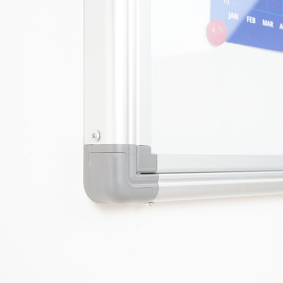 Danieli Store - Tablón de anuncios con cerradura para 6 folios A4 - Tablones magnéticos de aluminio para pared, puerta abatible de metacrilato