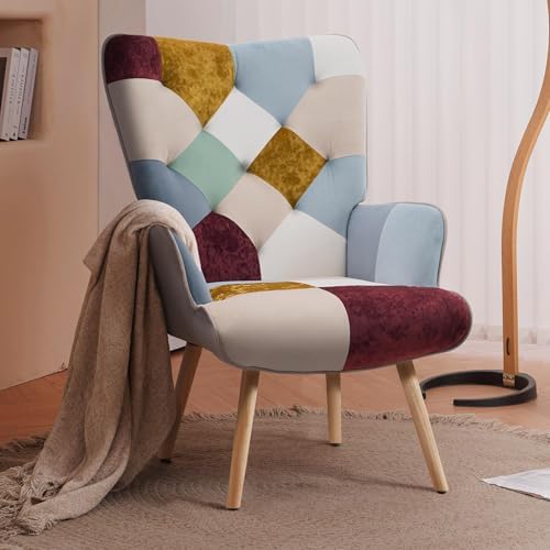 Joysoul Living Room Accent Chair Modern High Back Arm Chair, Gold...