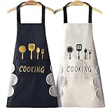 🎉Bolsillo grande: Hay dos Delantal de Barbacoa bolsillos. Hay espacio suficiente para colocar teléfonos móviles, herramientas de cocción, contenedores de perfume, especias, termómetros, recetas de cocción, etc. Es más conveniente hacer que la cocina sea más fácil.