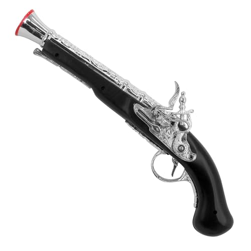 W WIDMANN MILANO Party Fashion 3085P - Pistola pirata antigua, accesorio para disfraces, negra