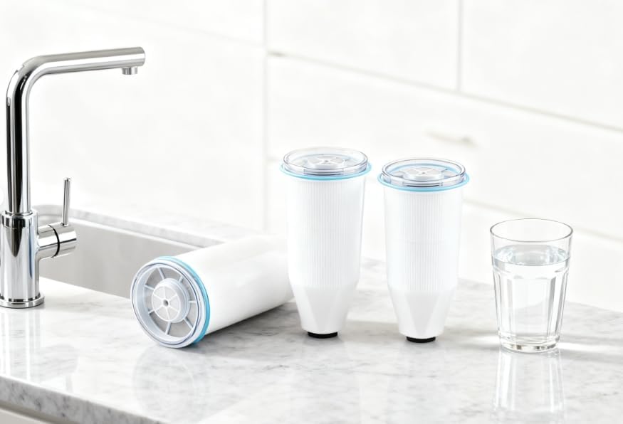 Official Replacement Filter,.Standard Water Filte, Reduces Copper, Water Pitchers and Dispensers, 2 Count, Blue
