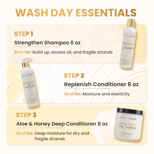 Image of BASK & LATHER Strengthen Regrowing Hair (8 Fl Oz)