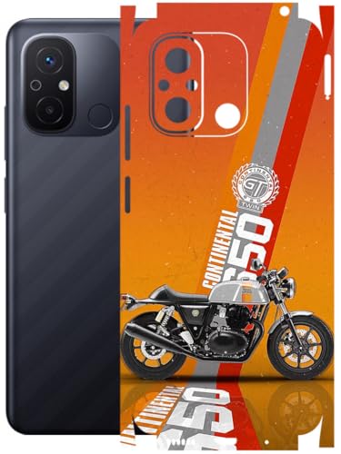 Image of AtOdds - Full Body Back Screen Guard Protector Film - Lamination Wrap Skin Sticker Compatible with REDMI 12C | Scratchproof Matte Finish (Bullet)