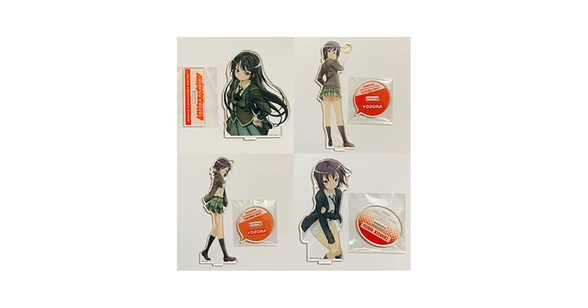 三日月夜空　フィギュア　アクリルスタンド　セット　僕は友達が少ない　はがない Amazon.co.jp: 僕は友達が少ない 三日月夜空 4種コンプ アクリル